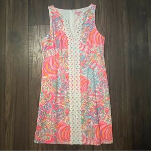 Lilly Pulitzer Ryder Shift Dress Swish Fish Multicolor size 8 NWT